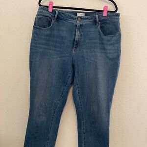 Loft Curvy Skinny Cropped Jeans Size 14 Loose and Comfy